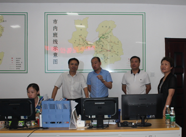 省交通廳領(lǐng)導到上饒客運中心站調(diào)研安全工作