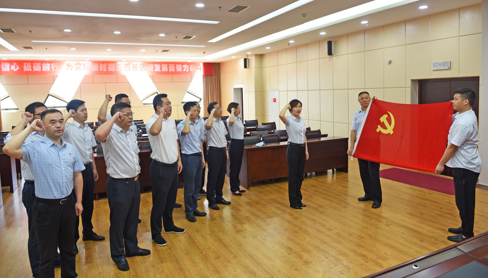 集團(tuán)機(jī)關(guān)支部開展“重溫入黨誓詞，堅(jiān)定理想信念”主題黨日活動(dòng)